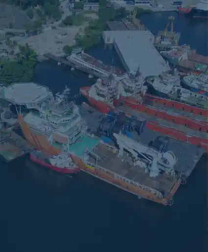 Capacidade para embarcações de até 100m